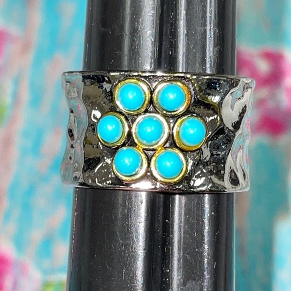 Turquoise Band Ring - Picture 7 of 9